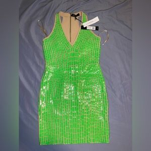 Brand new never worn Neon Green Party dress
